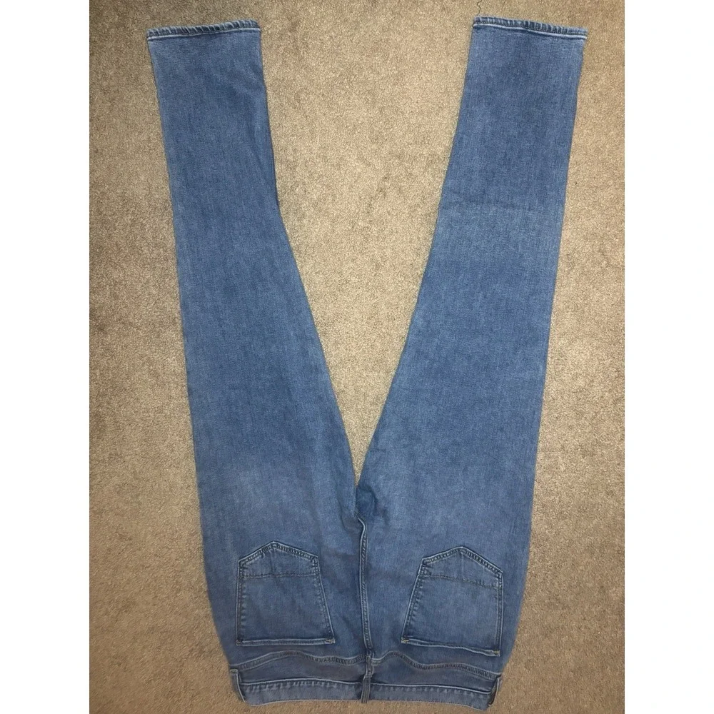 Banana Republic Travel Jean Athletic Fit Men's 36x34 Blue Grey 5-Pocket Pants